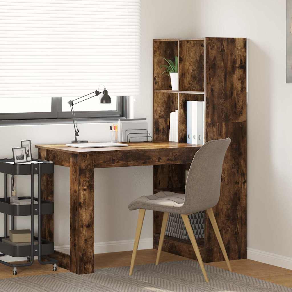Scrivania Rovere fumÃ© 122 x 67 x 145 cm Legno multistrato