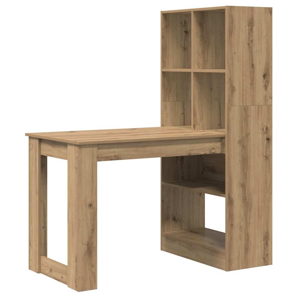 Scrivania con lo scaffale Rovere artigianale 122 x 67 x 145 cm