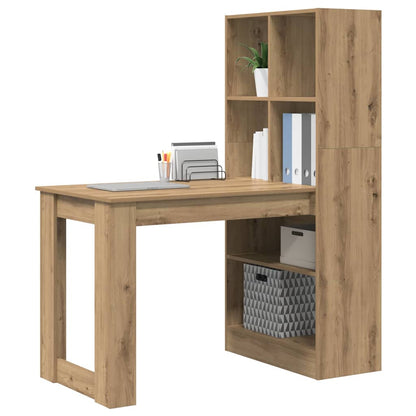 Scrivania con lo scaffale Rovere artigianale 122 x 67 x 145 cm