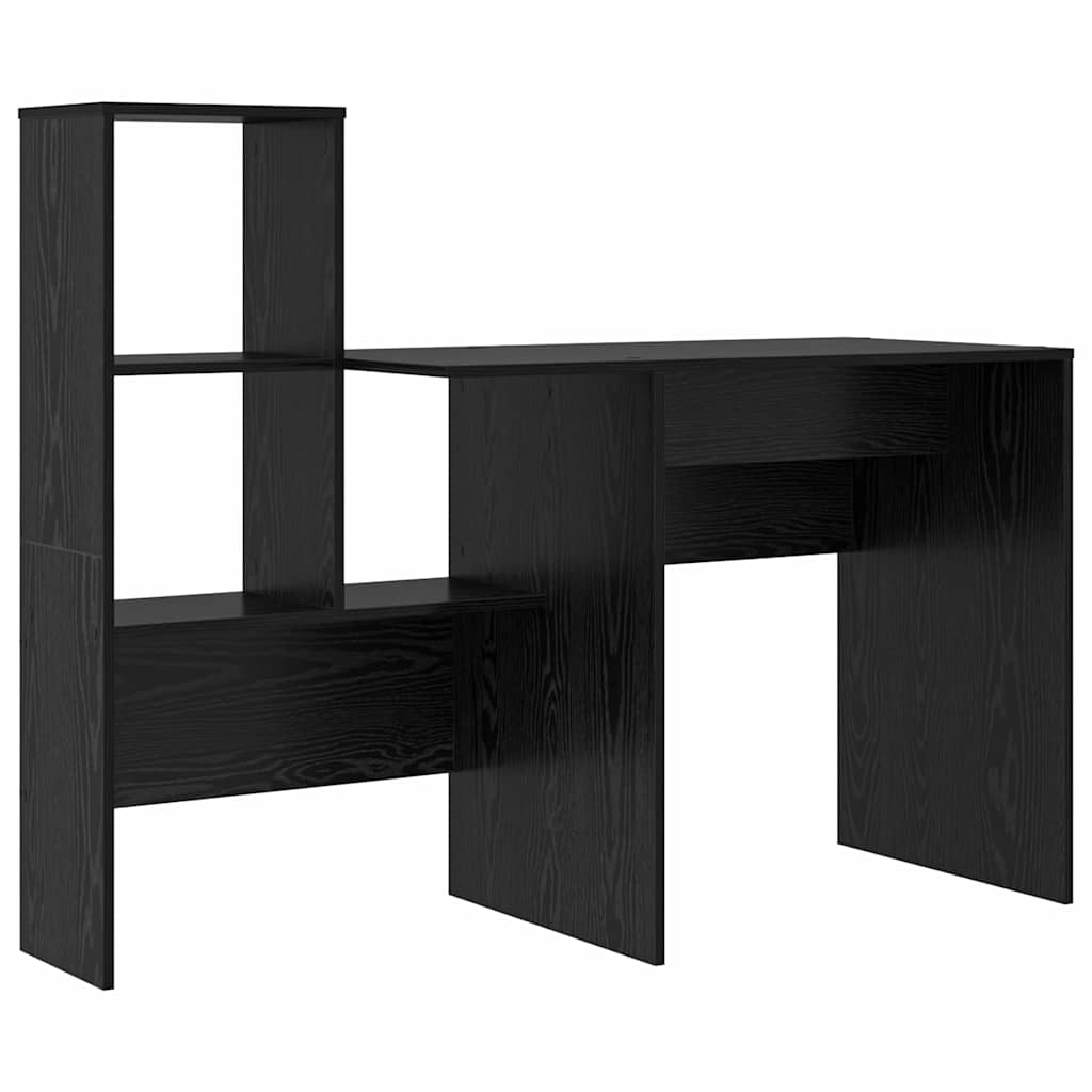 Scrivania Rovere Nero 131,5 x 50 x 106,5 cm Legno multistrato