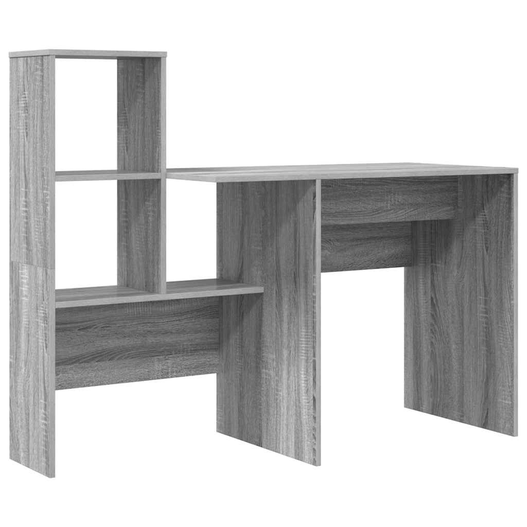 Scrivania Grigio Sonoma 131,5 x 50 x 106,5 cm Legno multistrato
