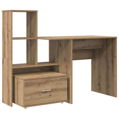 Scrivania con cassetto Rovere artigianale 131,5 x 50 x 106,5 cm