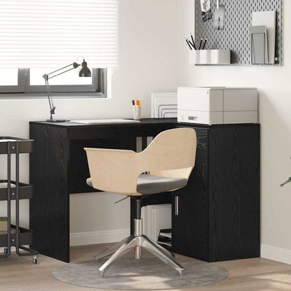 Scrivania ad angolo con cassetto Rovere Nero 102 x 88 x 75 cm