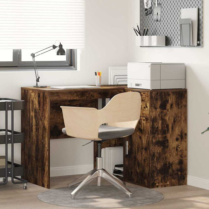 Scrivania ad angolo con cassetto Rovere fumÃ© 102 x 88 x 75 cm