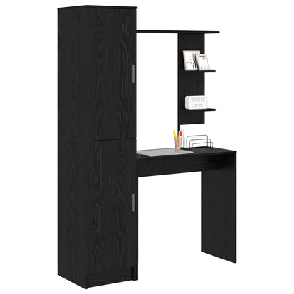 Scrivania 2 pcs Rovere Nero