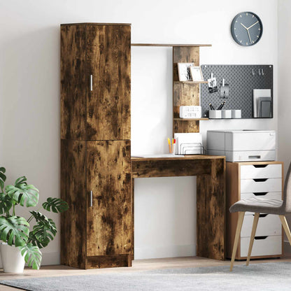 Scrivania 2 pcs Rovere fumÃ©