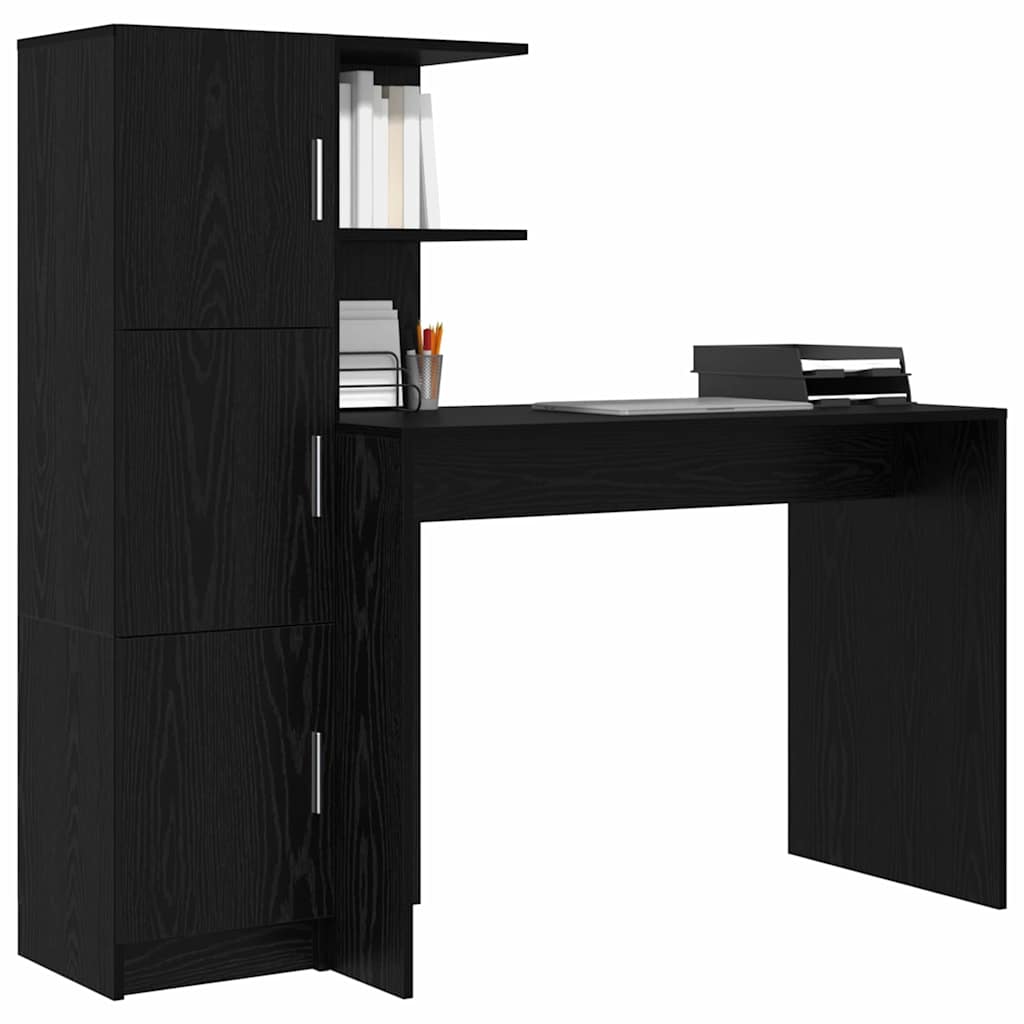Scrivania 2 pcs Rovere Nero