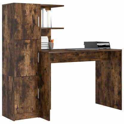 Scrivania 2 pcs Rovere fumÃ©