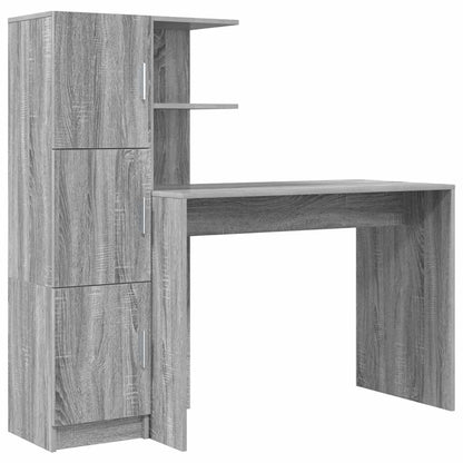 Scrivania 2 pcs Grigio Sonoma