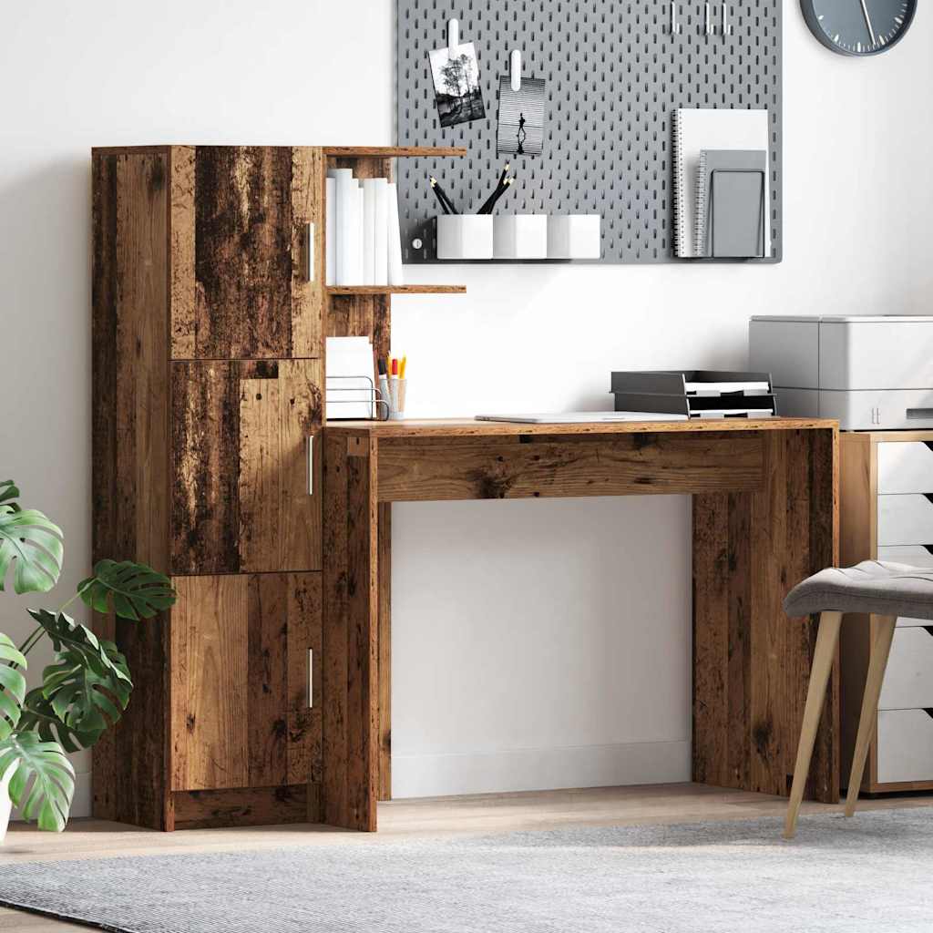 Scrivania 2 pcs Legno vecchio