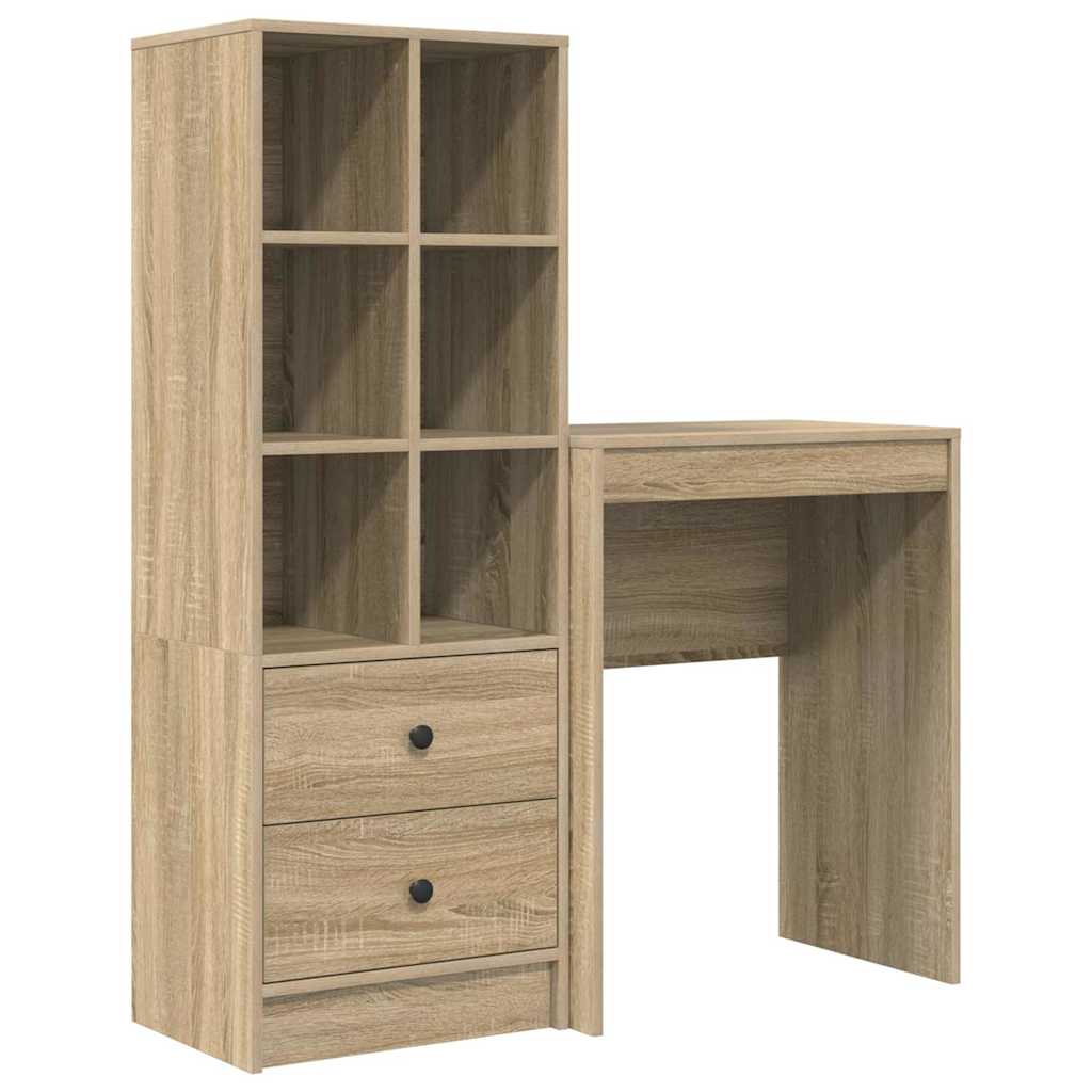 Scrivania con cassetto 2 pcs Rovere Sonoma