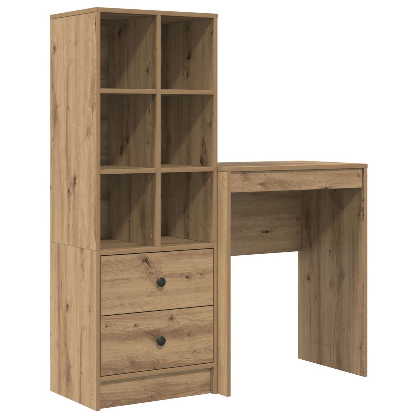 Scrivania con cassetto 2 pcs Rovere artigianale