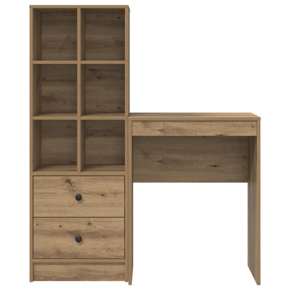 Scrivania con cassetto 2 pcs Rovere artigianale