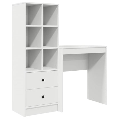 Scrivania con cassetto 2 pcs Bianco