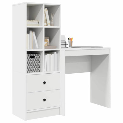 Scrivania con cassetto 2 pcs Bianco