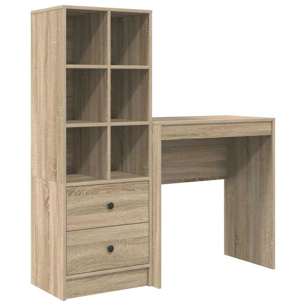 Scrivania con cassetto 2 pcs Rovere Sonoma
