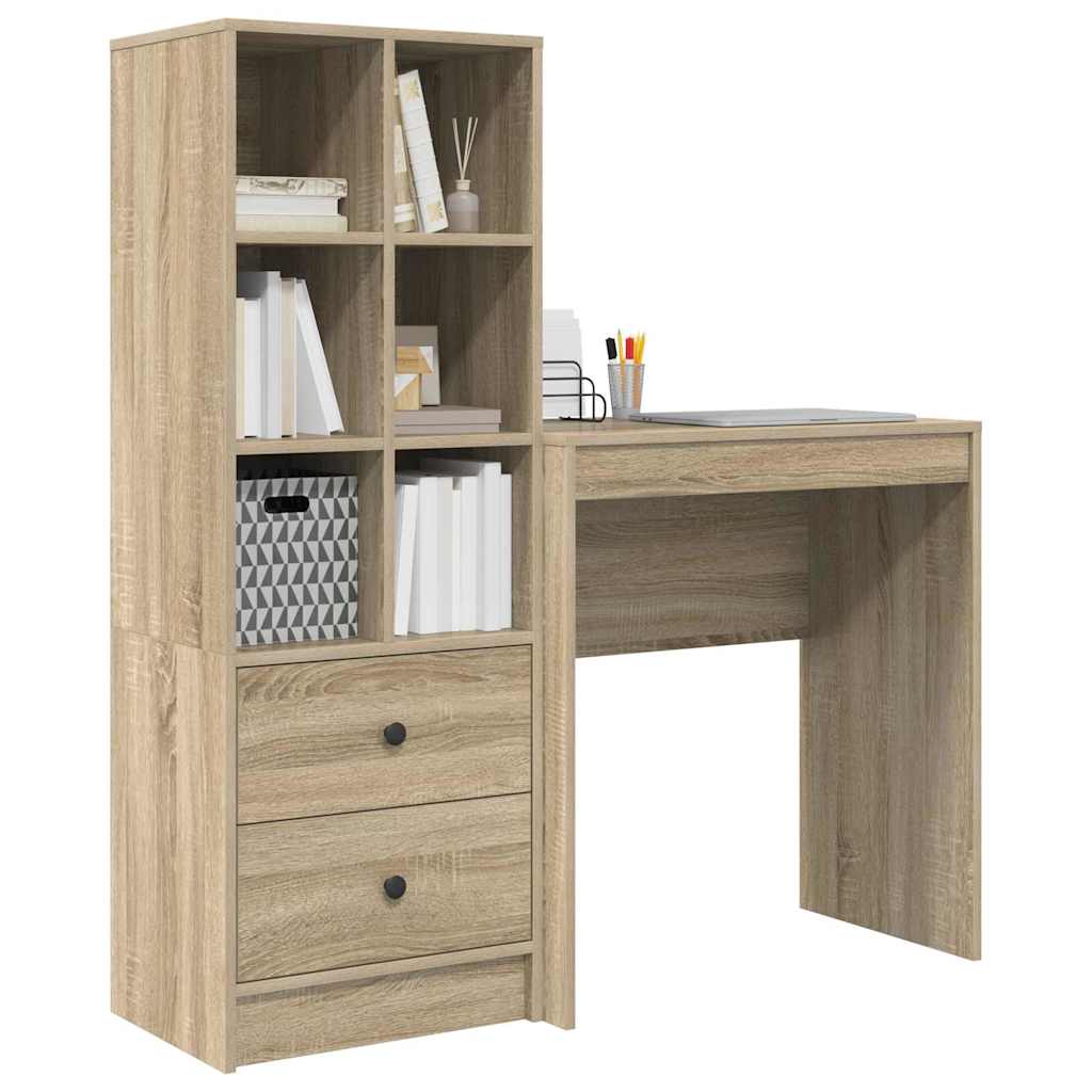 Scrivania con cassetto 2 pcs Rovere Sonoma