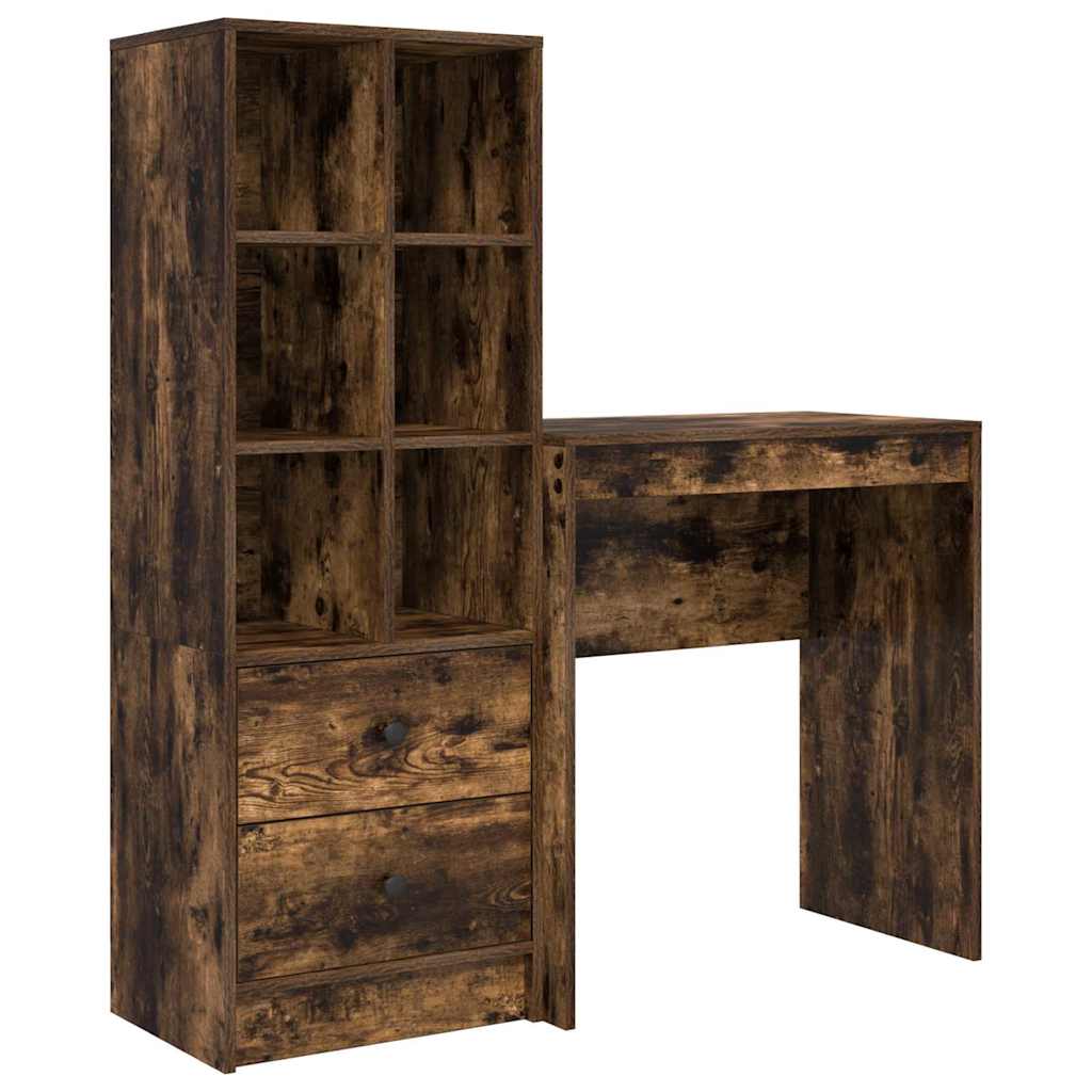 Scrivania con cassetto 2 pcs Rovere fumÃ©
