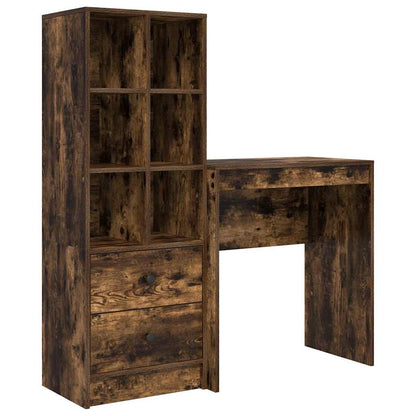 Scrivania con cassetto 2 pcs Rovere fumÃ©