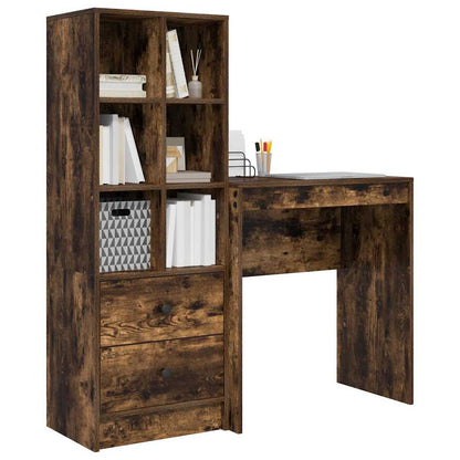Scrivania con cassetto 2 pcs Rovere fumÃ©
