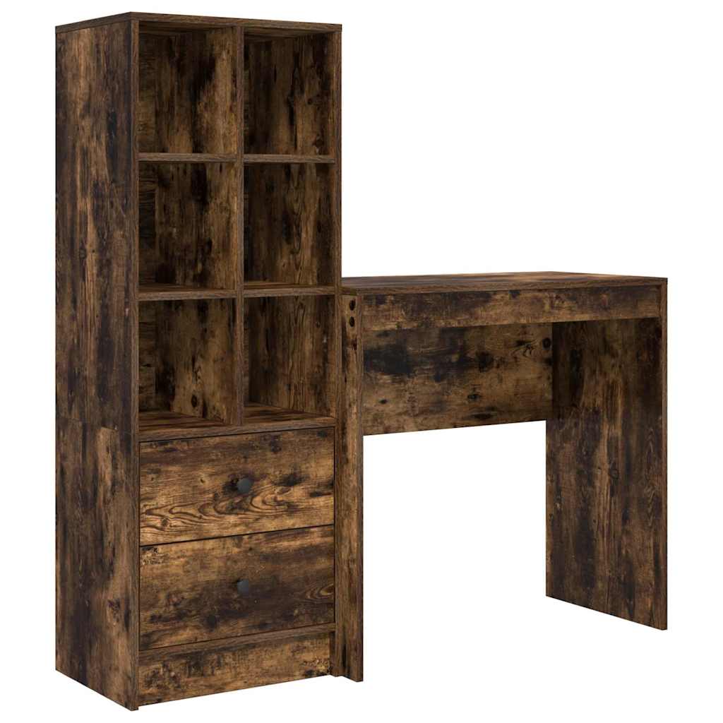 Scrivania con cassetto 2 pcs Rovere fumÃ©