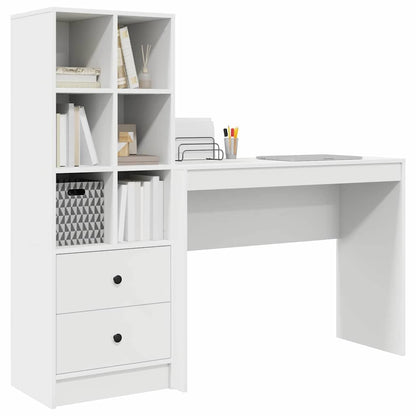 Scrivania con cassetto 2 pcs Bianco