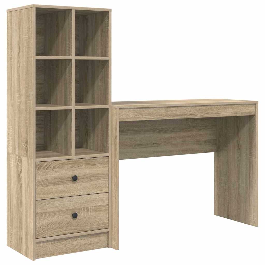 Scrivania con cassetto 2 pcs Rovere Sonoma