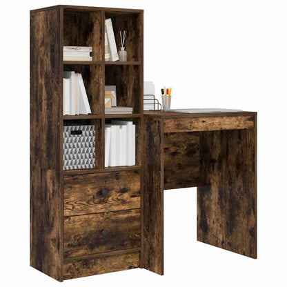 Scrivania con cassetto 2 pcs Rovere fumÃ©