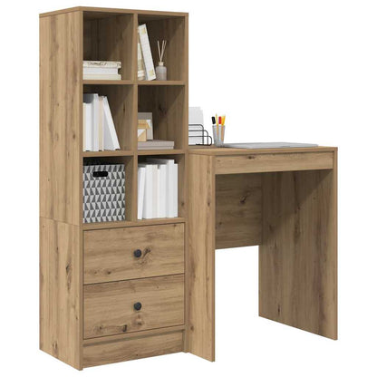 Scrivania con cassetto 2 pcs Rovere artigianale