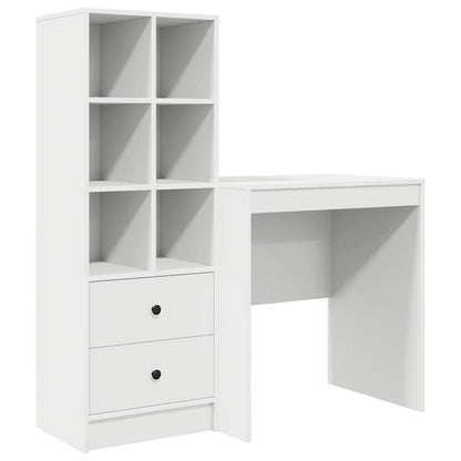 Scrivania con cassetto 2 pcs Bianco
