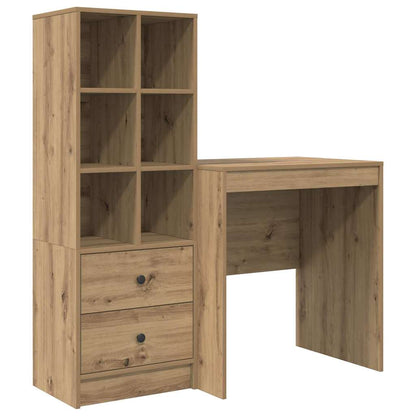 Scrivania con cassetto 2 pcs Rovere artigianale