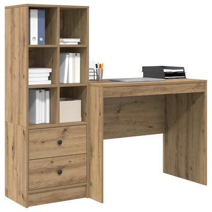Scrivania con cassetto 2 pcs Rovere artigianale