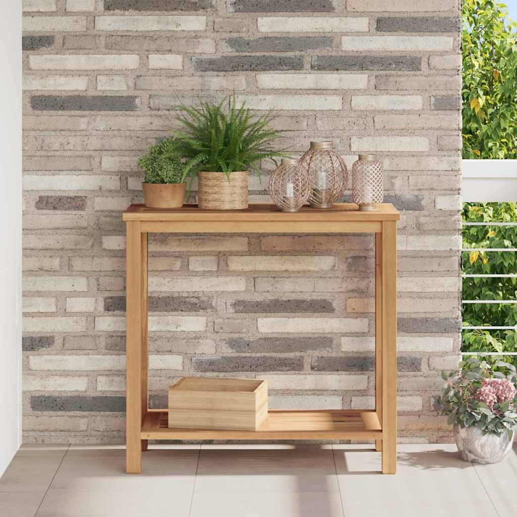 Tavolo consolle Marrone 85 x 35 x 75 cm Legno di teak solido