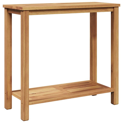 Tavolo consolle Marrone 85 x 35 x 75 cm Legno di teak solido