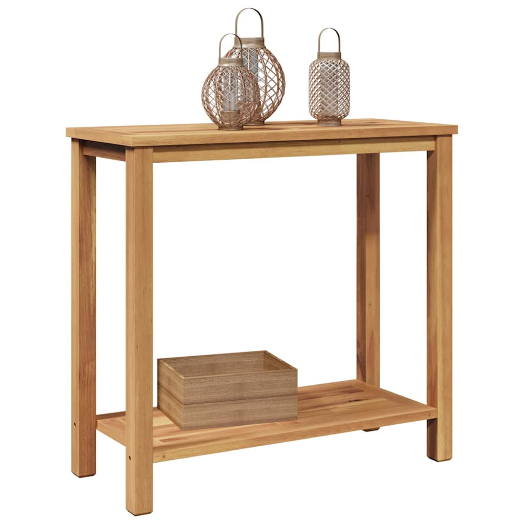 Tavolo consolle Marrone 85 x 35 x 75 cm Legno di teak solido