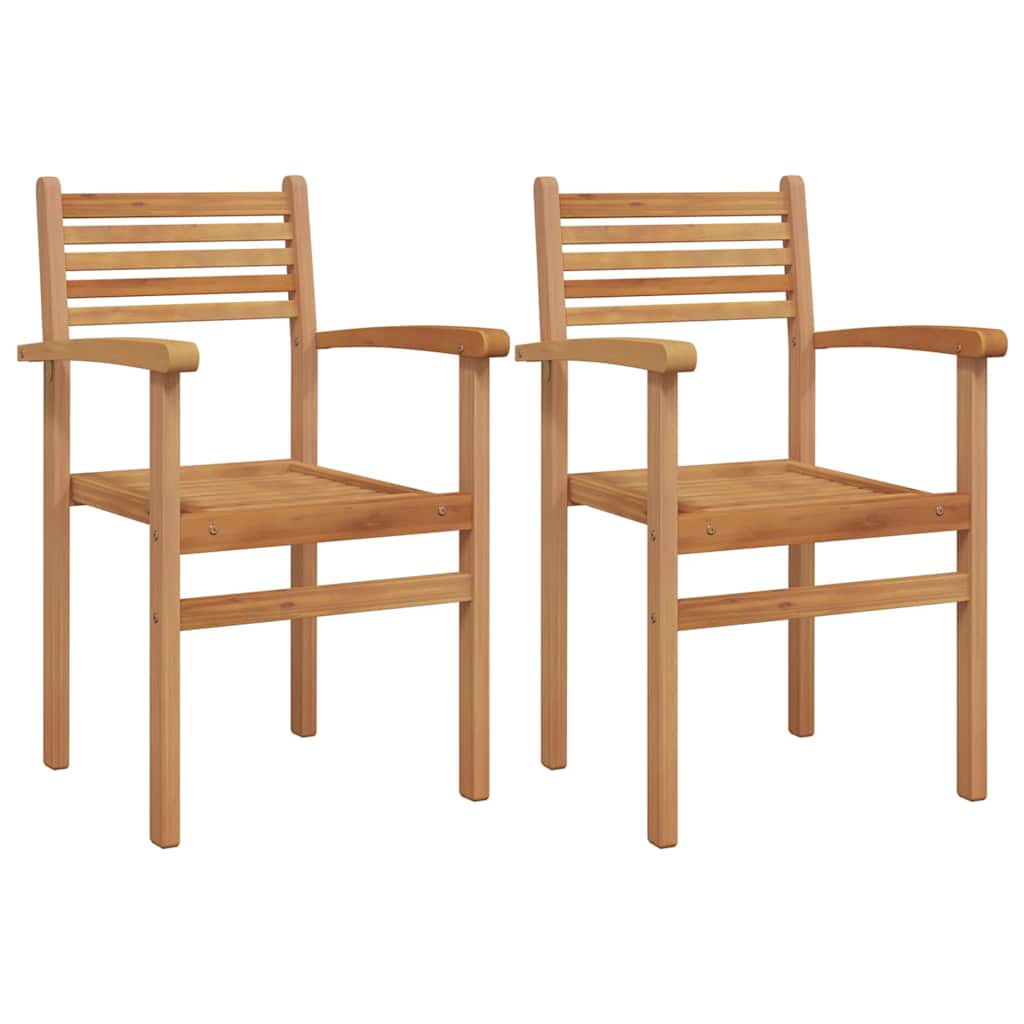 Sedia 2 pcs Marrone 56 x 55 x 90.5 cm Legno di teak solido