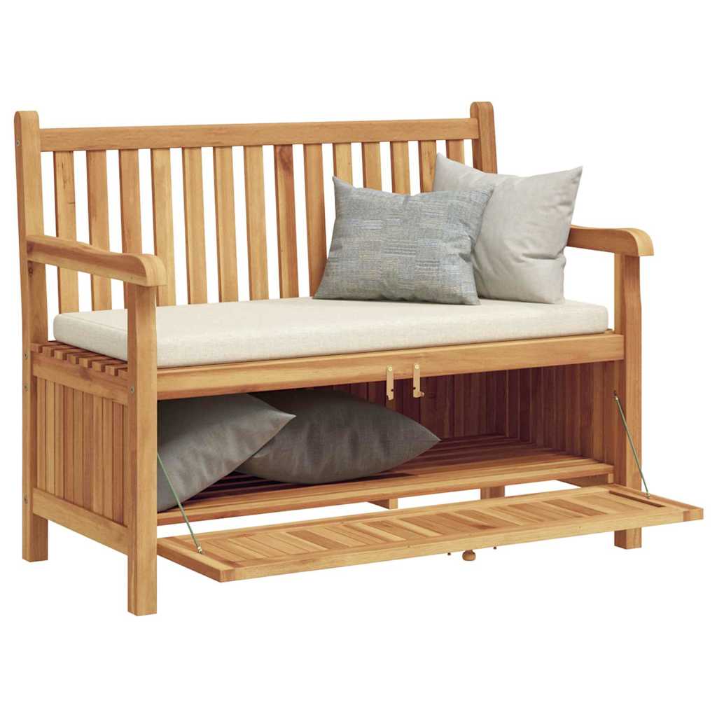 panchina Marrone 114 x 60 x 90 cm Legno di teak solido