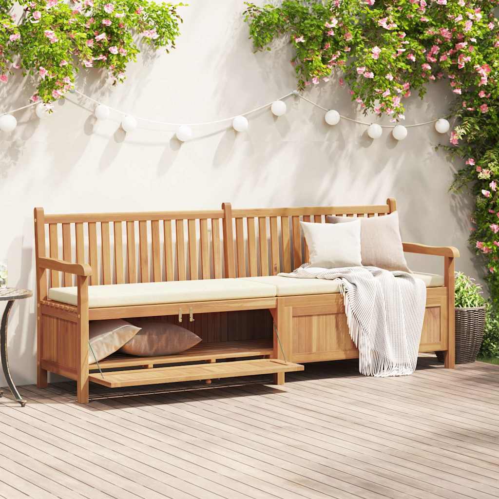 panchina Marrone 228 x 60 x 90 cm Legno di teak solido
