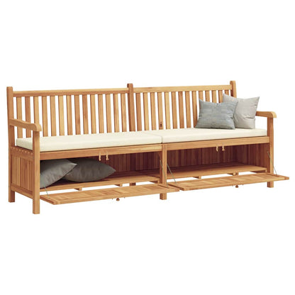 panchina Marrone 228 x 60 x 90 cm Legno di teak solido