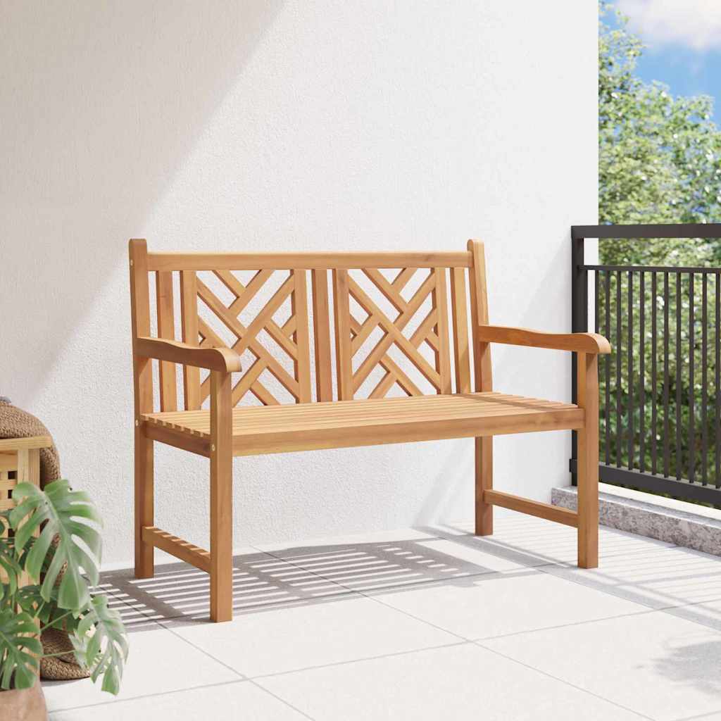 panchina Marrone 114 x 60 x 90 cm Legno di teak solido