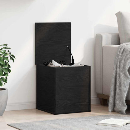 Scatola di Stoccaggio Rovere Nero 40 x 42 x 46 cm