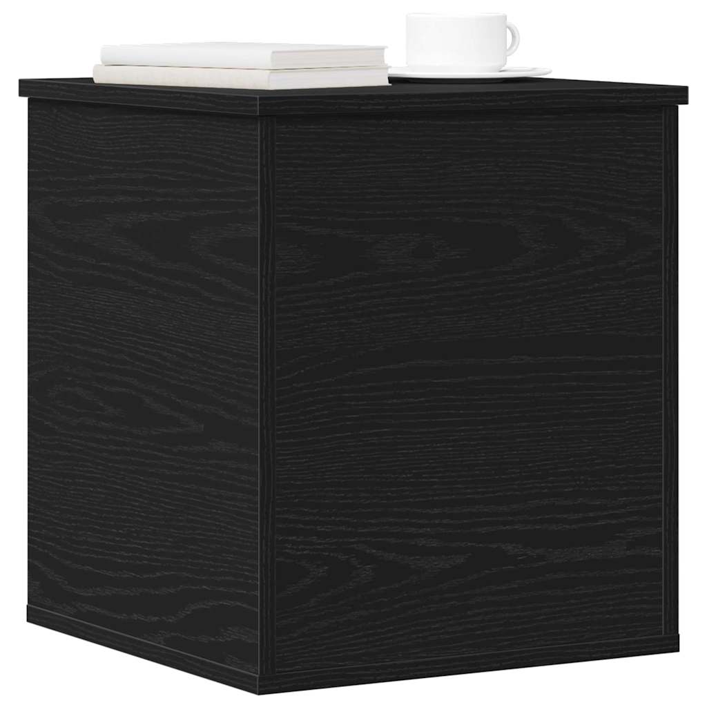 Scatola di Stoccaggio Rovere Nero 40 x 42 x 46 cm