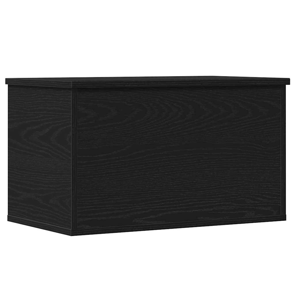 Scatola di Stoccaggio Rovere Nero 60 x 35 x 35 cm