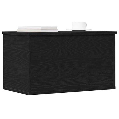 Scatola di Stoccaggio Rovere Nero 60 x 35 x 35 cm
