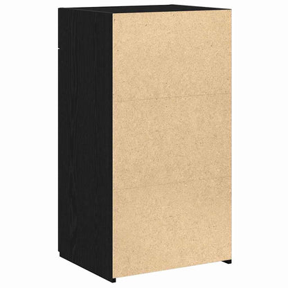 Credenza con cassetto Rovere Nero 50 x 42,5 x 93 cm