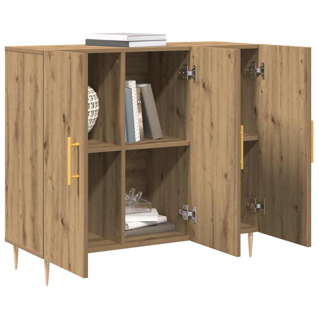 Credenza Rovere artigianale 90 x 34 x 80 cm Legno multistrato