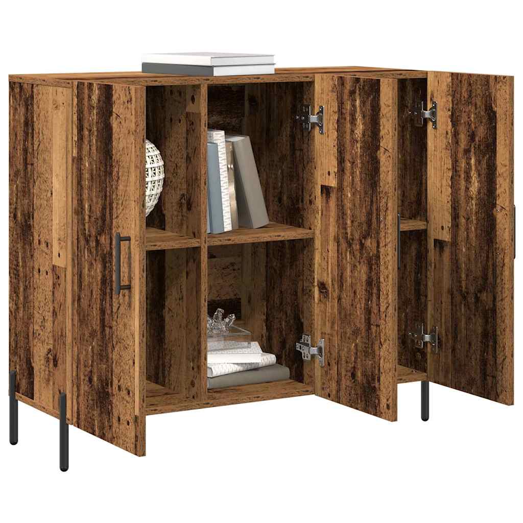 Credenza Legno vecchio 90 x 34 x 80 cm Legno multistrato