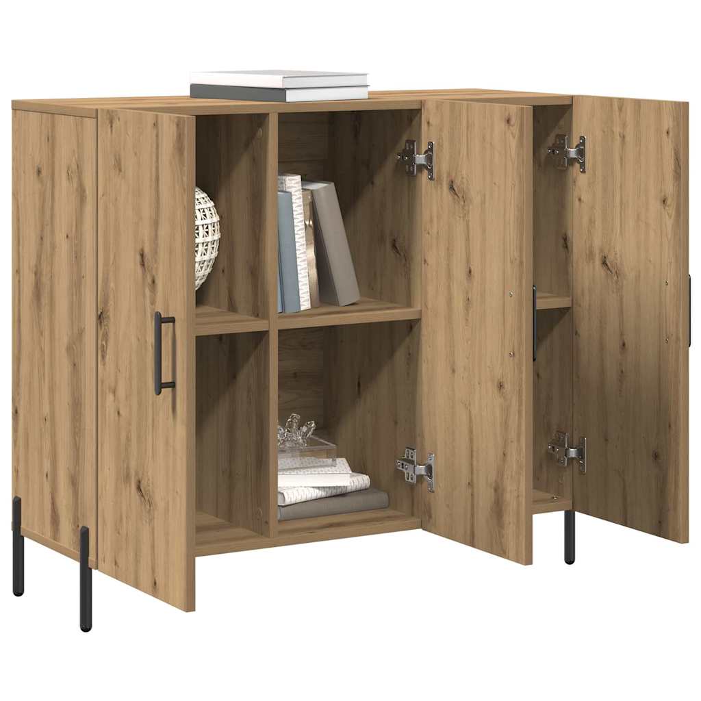 Credenza Rovere artigianale 90 x 34 x 80 cm Legno multistrato