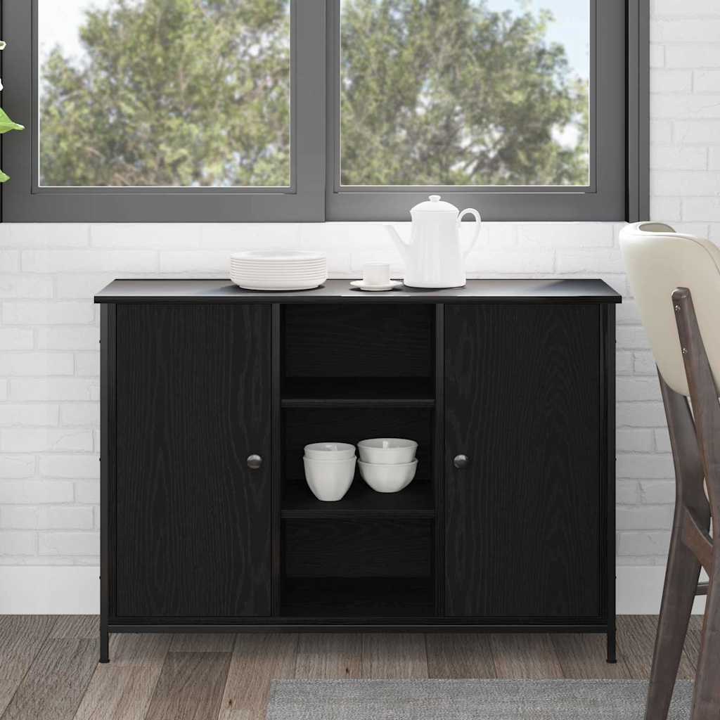 Credenza Rovere Nero 100 x 35 x 70 cm