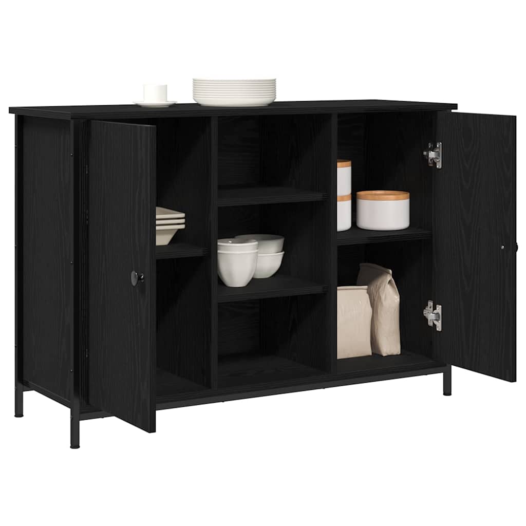 Credenza Rovere Nero 100 x 35 x 70 cm